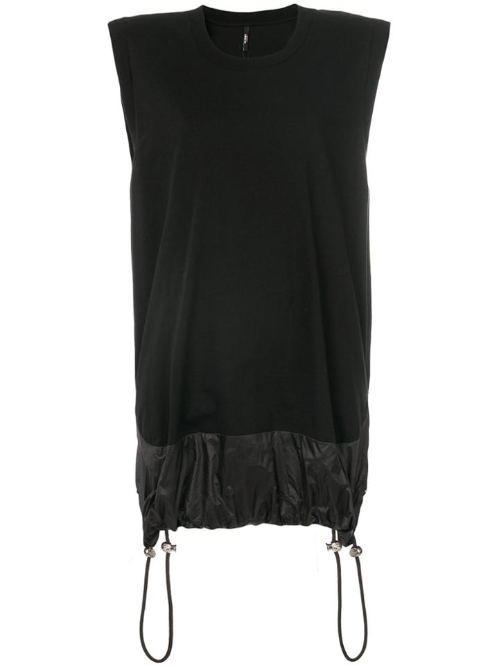 Versus Shoulder Pad Tank Top - Black