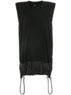 Versus Shoulder Pad Tank Top - Black