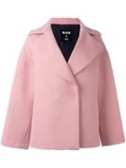 Msgm 'cosy' Coat, Women's, Size: 38, Pink/purple, Cotton/viscose