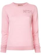 Nº21 Chest Logo Jumper - Pink