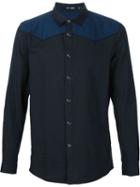 Blk Dnm Panelled Shirt, Men's, Size: Large, Black, Cotton