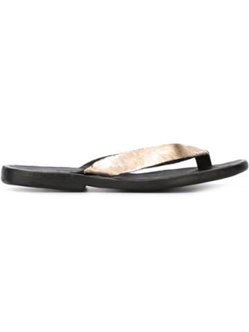 Dimissianos & Miller Metallic Flip Flops