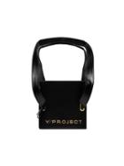 Y/project Black Leather Accordion Tote Bag