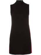 Versus Mock Neck Stripe Dress, Women's, Size: 40, Black, Polyamide/polyester/spandex/elastane/viscose