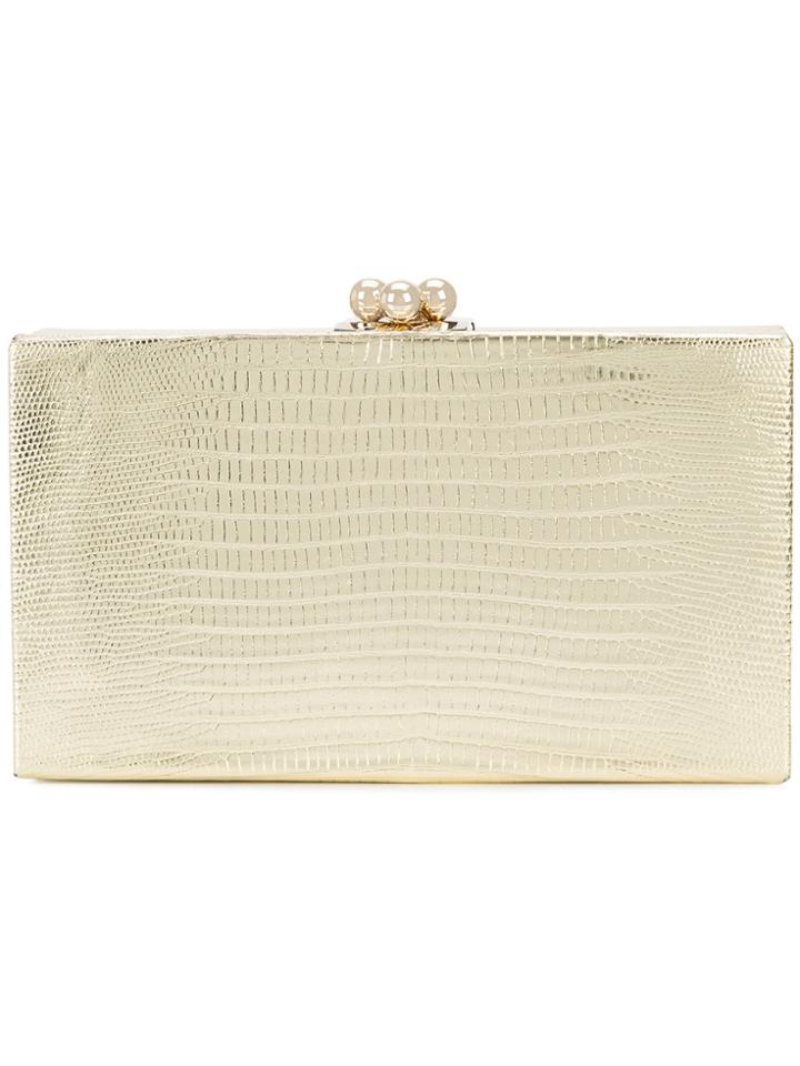 Edie Parker Box Clutch Bag - Metallic
