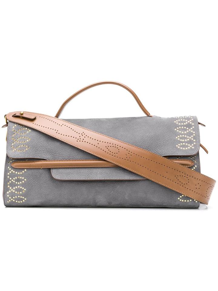 Zanellato Wide Functional Tote Bag - Grey