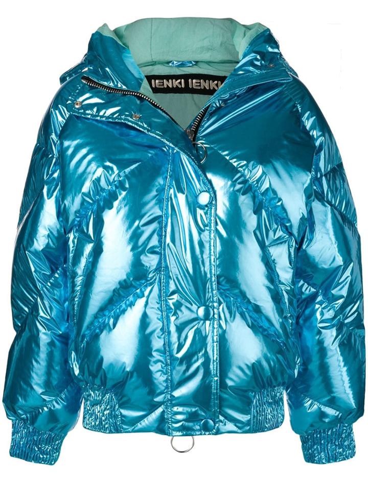Ienki Ienki Metallic Puffer Jacket - Blue