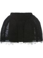 Vera Wang Lace Detail Short Skirt - Black