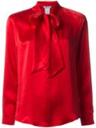 Max Mara Soraia Pussy Bow Blouse, Women's, Size: 42, Red, Silk