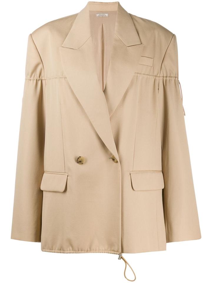 Nina Ricci Drawstring Double-breasted Blazer - Neutrals