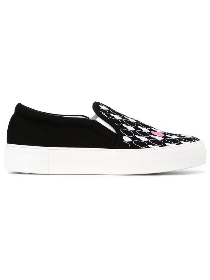 Joshua Sanders Barbapapa Embroidery Slip-on Sneakers