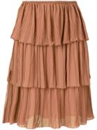 See By Chloé Tired Ruffle Skirt - Nude & Neutrals