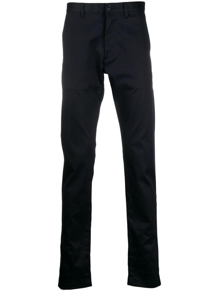 Saint Laurent Slim Chino Trousers - Blue