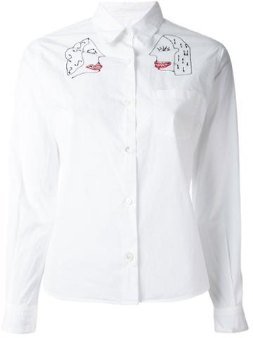 Jimi Roos 'faces' Embroidered Shirt
