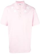 Givenchy Cuban-fit Star Appliqué Polo Shirt, Men's, Size: Large, Pink/purple, Cotton/polyester