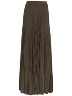 Jacquemus High Waisted Pleated Trousers - Green