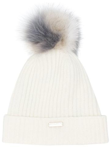 Woolrich Pompom Beanie - White