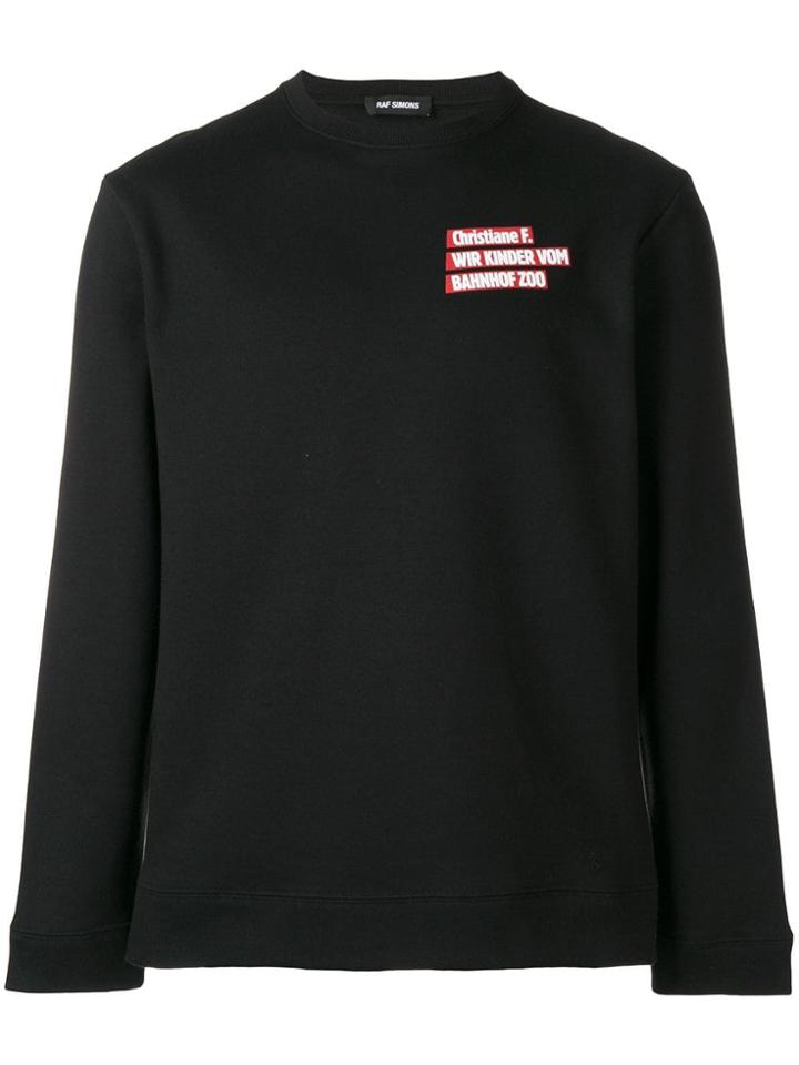 Raf Simons Christiane F. Sweatshirt - Black