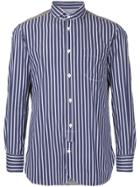 Junya Watanabe Comme Des Garçons Man Striped Camouflage Detail Shirt -