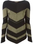 Roberto Cavalli Chevron Sweater