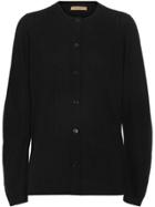 Burberry Rib Knit Cashmere Cardigan - Black