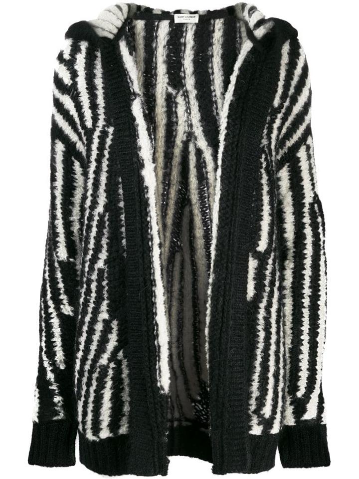 Saint Laurent Oversized Knitted Cardigan - Black