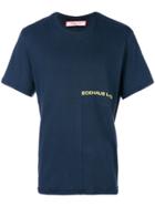 Eckhaus Latta Exposed Seam T-shirt - Blue