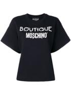 Boutique Moschino Pierced Logo T-shirt - Black