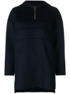 Carven Zipped Knit Sweater - Blue