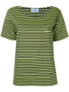 Prada Striped Sweatshirt, Women's, Size: Medium, Black, Cotton