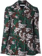 Philosophy Di Lorenzo Serafini Floral Jacquard Fitted Jacket, Women's, Size: 42, Black, Cotton/rayon/polyester