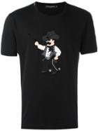 Dolce & Gabbana Cowboy Patch T-shirt, Men's, Size: 50, Black, Cotton