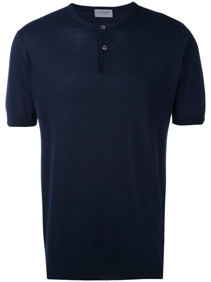 John Smedley Shortsleeved Jumper - Blue