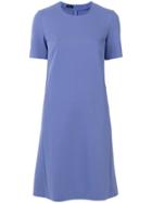 Les Copains Short-sleeve Flared Dress - Blue
