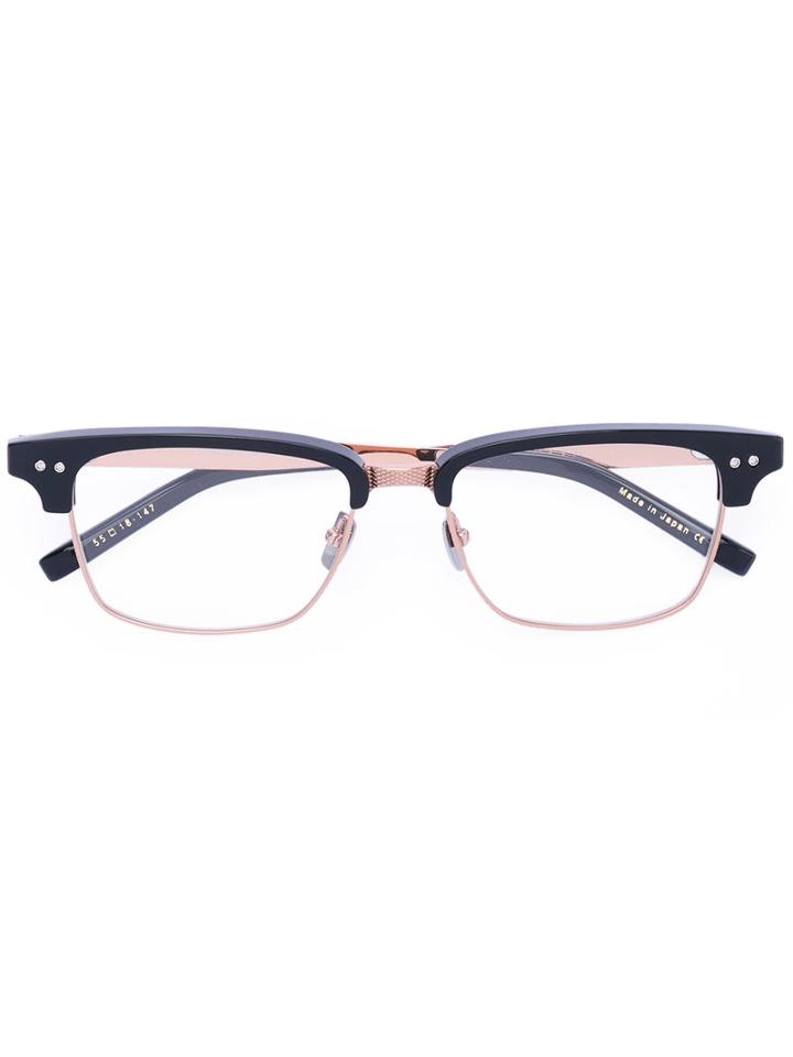 Dita Eyewear - Square Glasses Frames - Men - Acetate/titanium - 55, Black, Acetate/titanium
