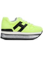 Hogan Maxi H222 Platform Sneakers - Yellow & Orange