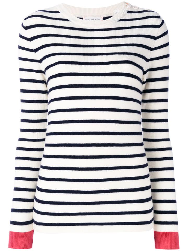 Chinti & Parker Striped Top - White