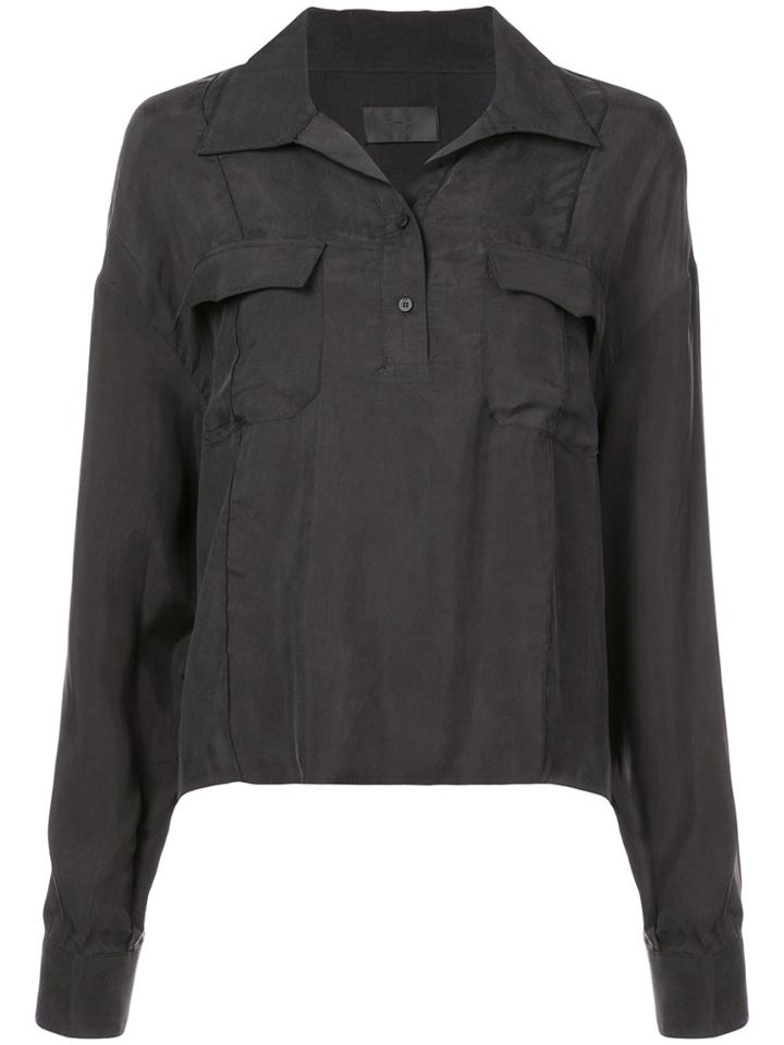 Rta Vail Loose Shirt - Black