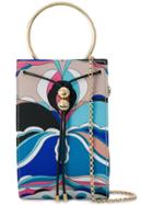 Emilio Pucci Printed Round Handle Box Bag - Blue