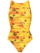 Lygia & Nanny Printed Sirena Swimsuit - Yellow & Orange
