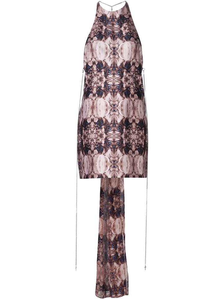 Thomas Wylde Abstract Print Dress