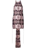 Thomas Wylde Abstract Print Dress