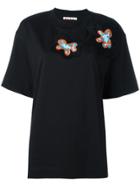 Marni Floral Appliqué T-shirt - Black