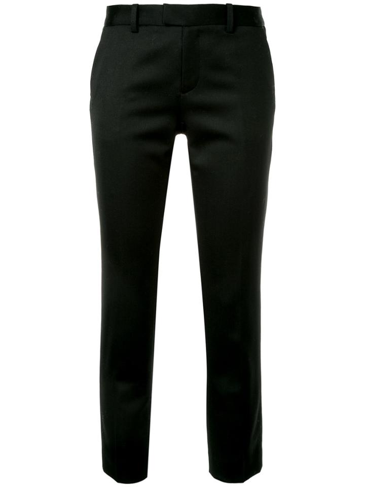Estnation Tailored Cropped Trousers - Black