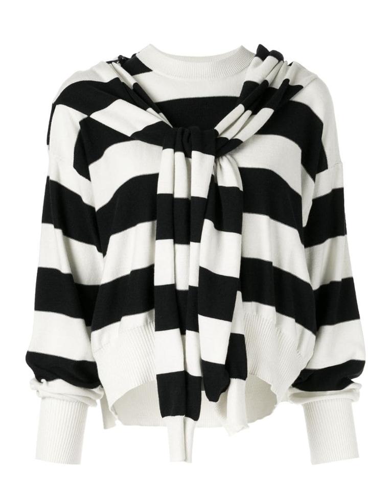 Sonia Rykiel Striped Jumper - White