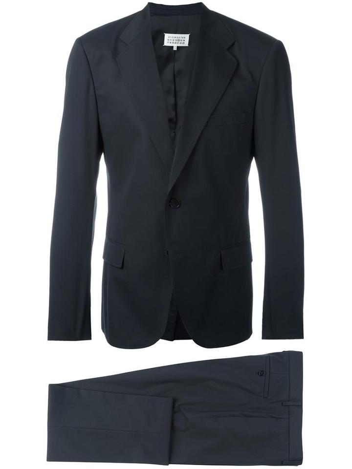 Maison Margiela Two Piece Suit, Men's, Size: 52, Blue, Viscose/cotton