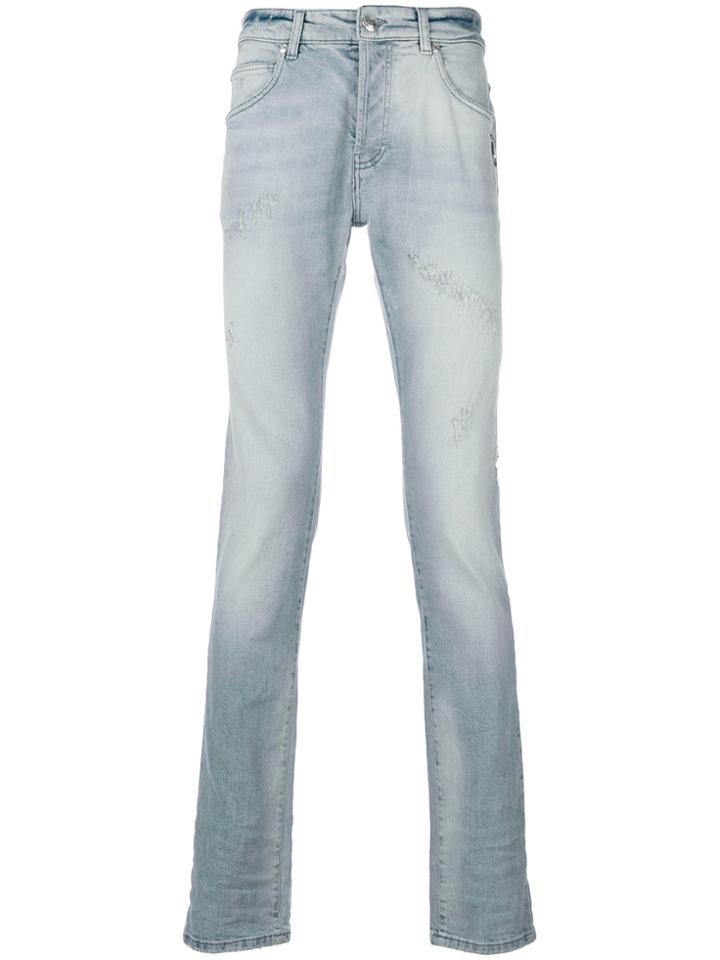 Pierre Balmain Faded Skinny Jeans - Blue