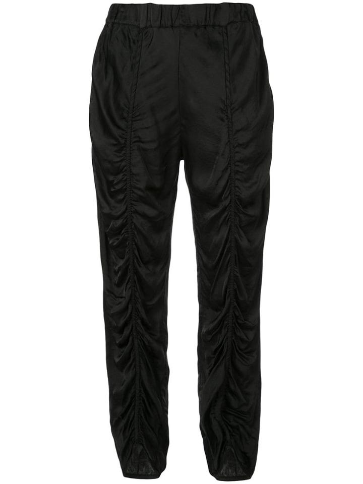 Raquel Allegra Ruched Trousers - Black