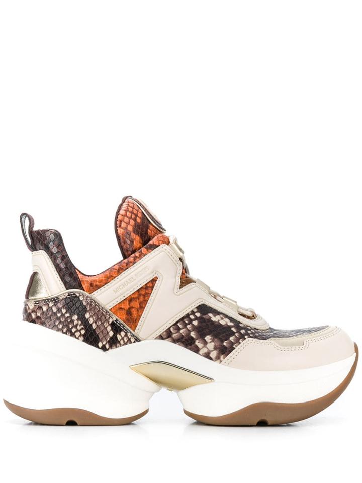 Michael Michael Kors Chunky Olympia Sneakers - Neutrals