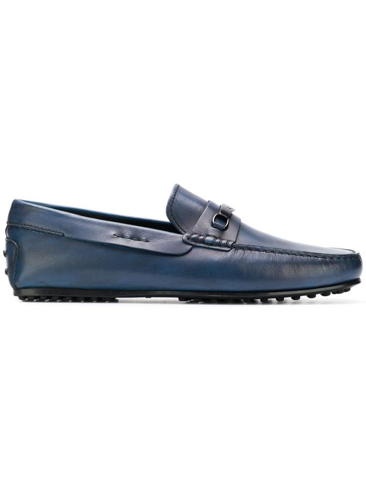 Tod's Buckle Detail Loafers - Blue